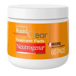 Neutrogena Rapid Clear Maximum Strength Acne Face Pads for Acne-Prone Skin - 60 ct
