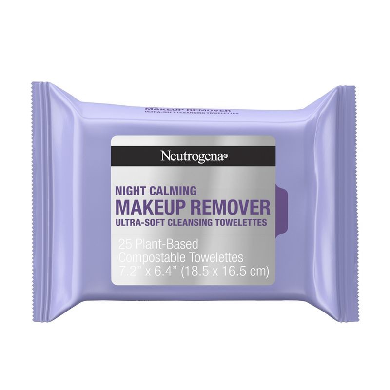 slide 1 of 12, Neutrogena Facial Cleansing Makeup Remover Towelettes - 25ct, 25 ct