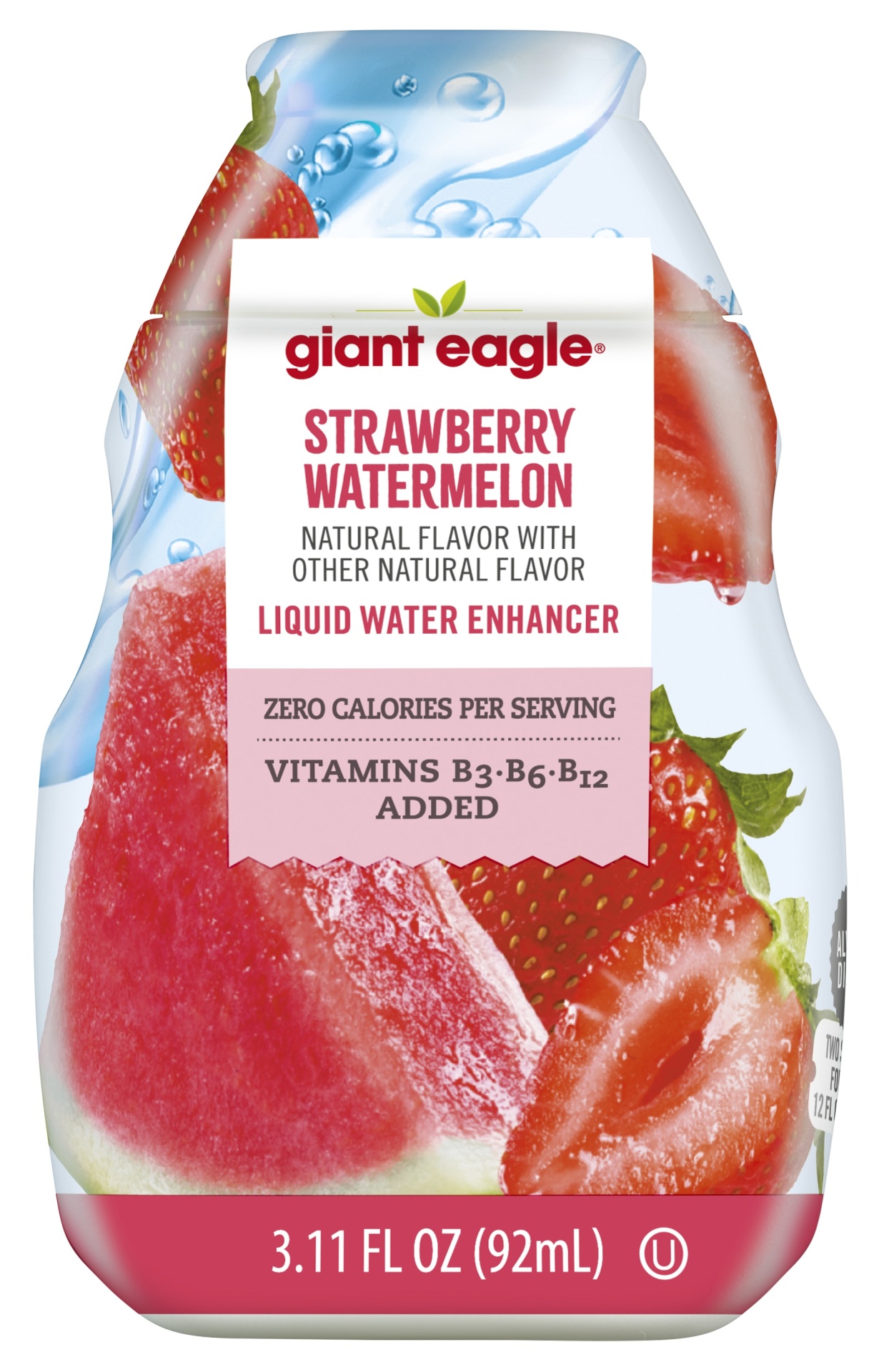 slide 1 of 1, GE Liquid Water Enhancer Strawberry Watermelon - 3.11 oz, 3.11 oz