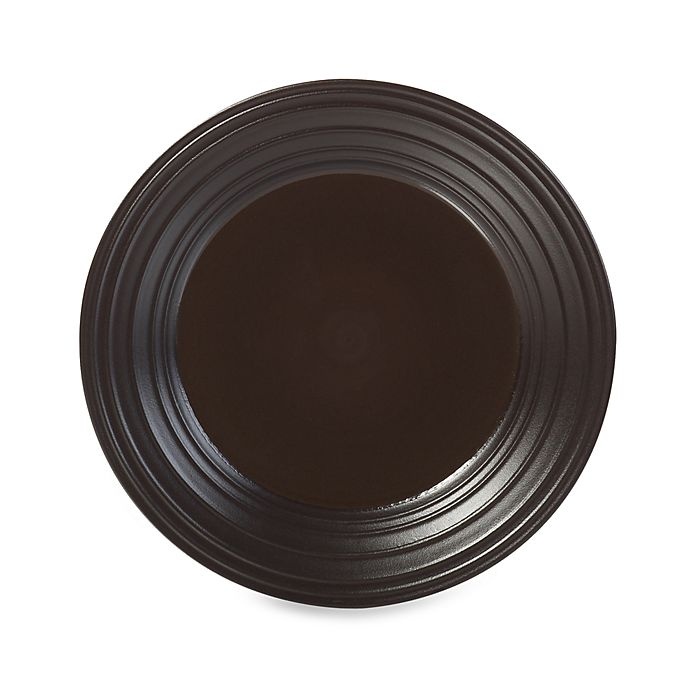 slide 1 of 1, Mikasa Swirl Salad Plate - Chocolate, 8.5 in