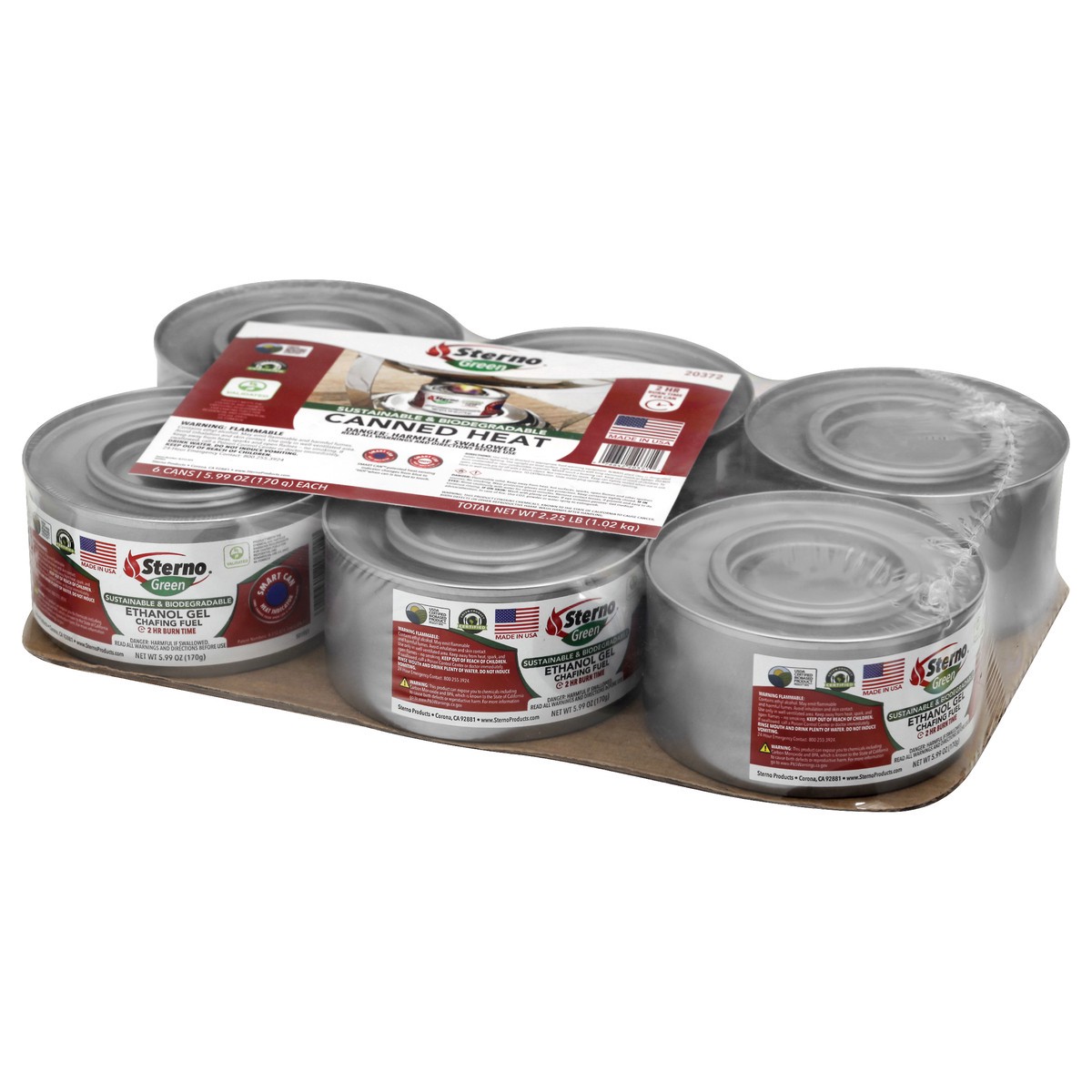 slide 2 of 4, Sterno Green Canned Heat 6 ea, 6 ct