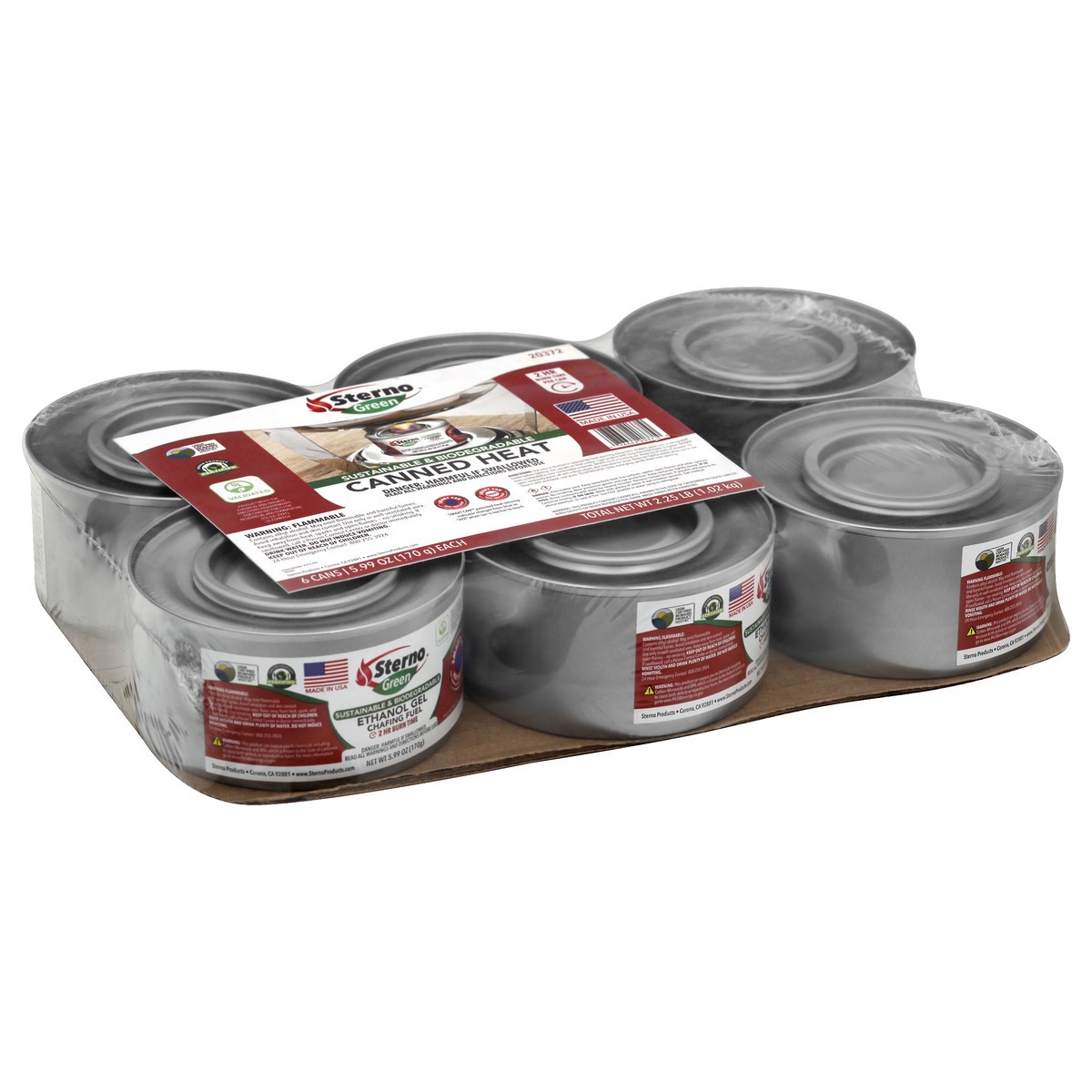 slide 3 of 4, Sterno Green Canned Heat 6 ea, 6 ct