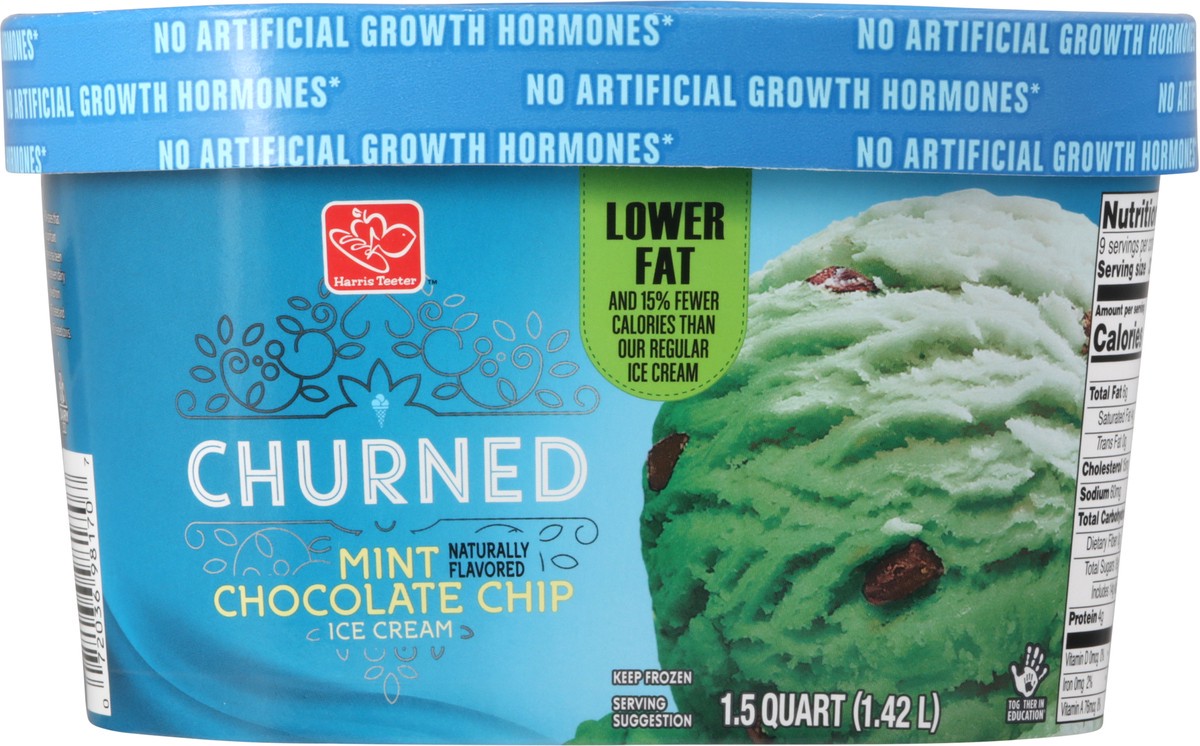 slide 8 of 10, Harris Teeter Ice Cream - Mint Chocolate Chip, 48 oz