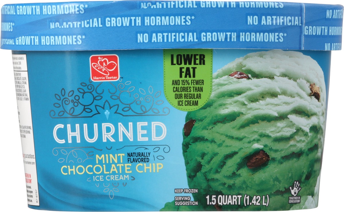 slide 9 of 10, Harris Teeter Ice Cream - Mint Chocolate Chip, 48 oz