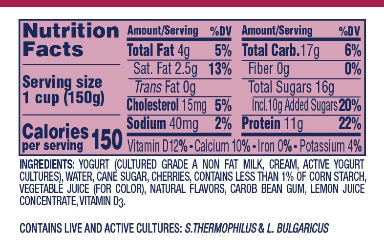 slide 2 of 6, Oikos Whole Milk Cherry Pie Greek Yogurt, 5 oz