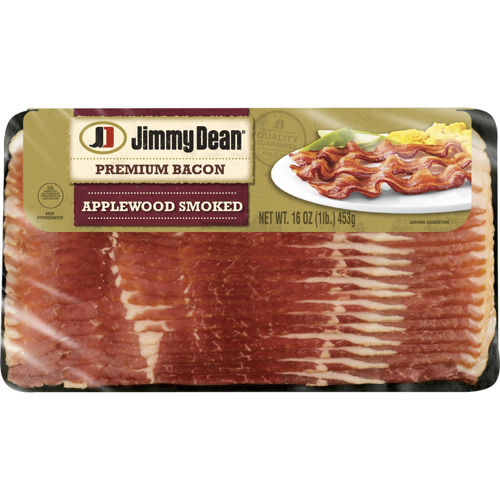 slide 1 of 2, Jimmy Dean Apple Smoked Bacon, 16 oz