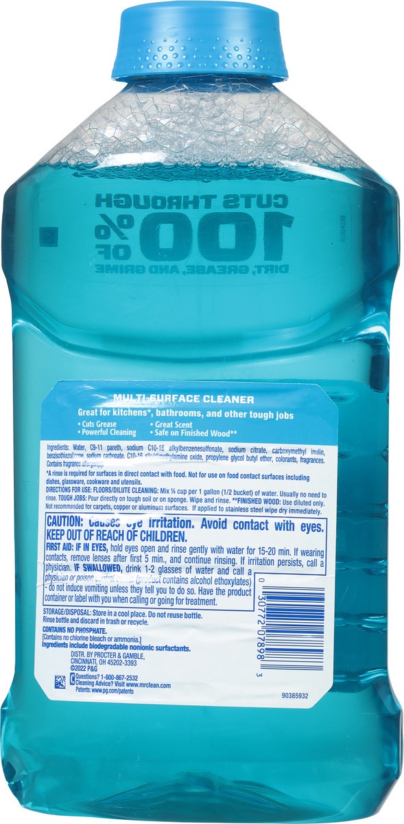slide 4 of 9, Mr. Clean Multi-Surface Fresh Cleaner 1.40 qt, 45 oz