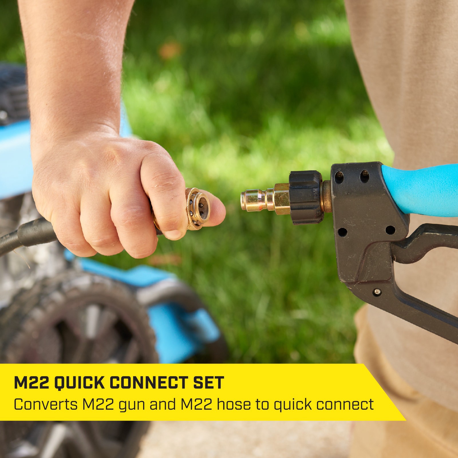 slide 3 of 6, SurfaceMaxx up to 4500 PSI 3/8-in Brass Gas and Electric Pressure Washers Quick Disconnect Socket Set, 1 ct