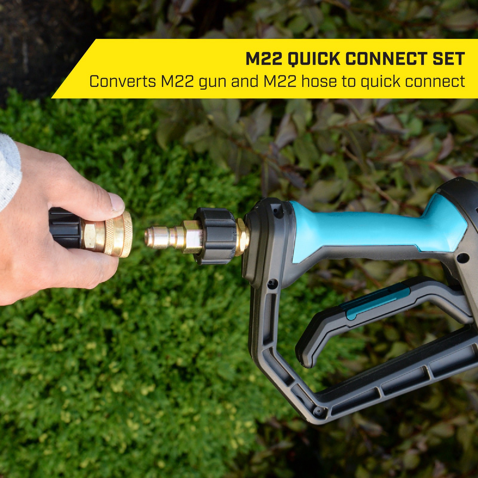 slide 4 of 6, SurfaceMaxx up to 4500 PSI 3/8-in Brass Gas and Electric Pressure Washers Quick Disconnect Socket Set, 1 ct
