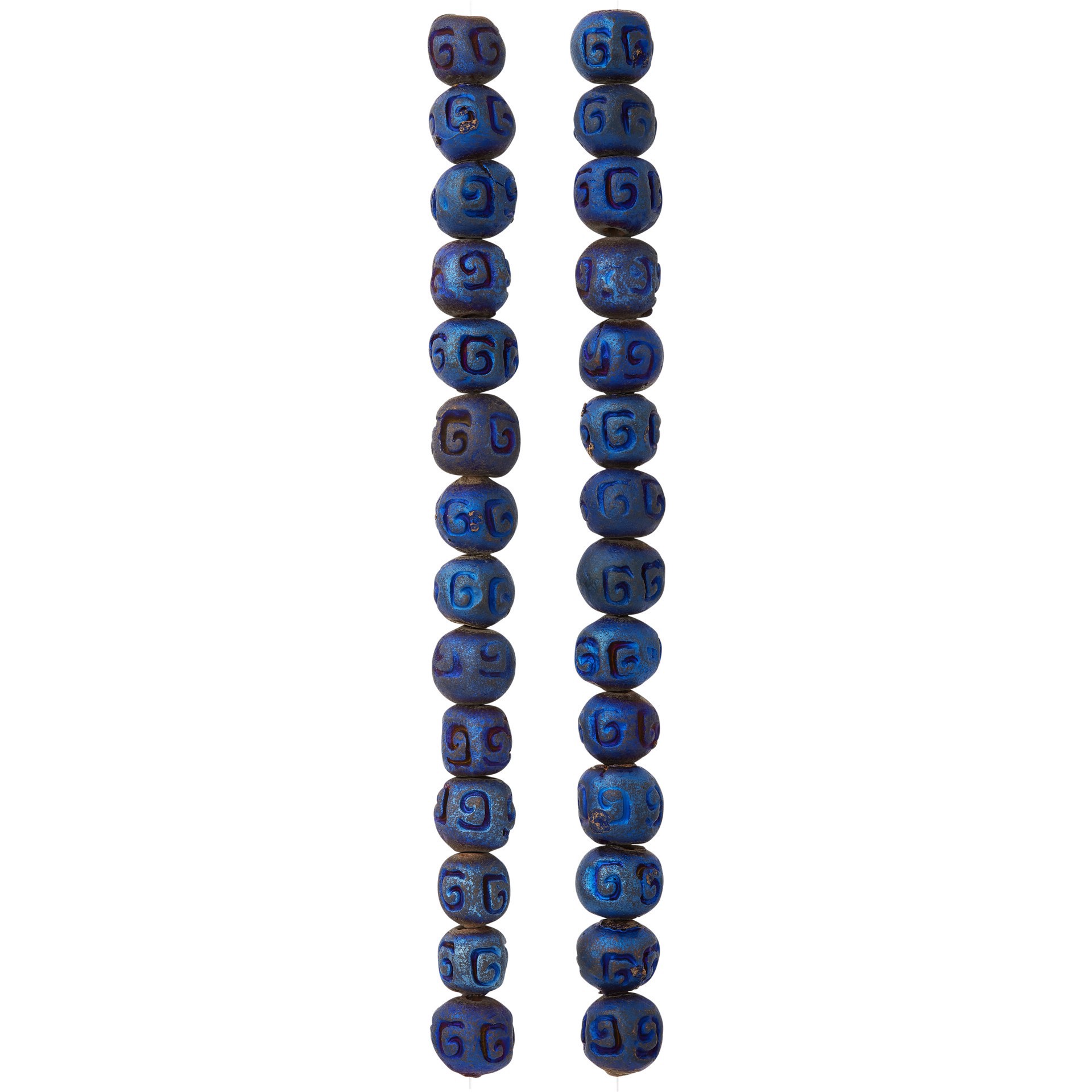 slide 2 of 3, Blue Ceramic Round Beads, 8mm By Bead Landing, 8mm