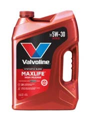Valvoline High Mileage with MaxLife Technology SAE 5W-30 Synthetic Blend Motor Oil 5 QT
