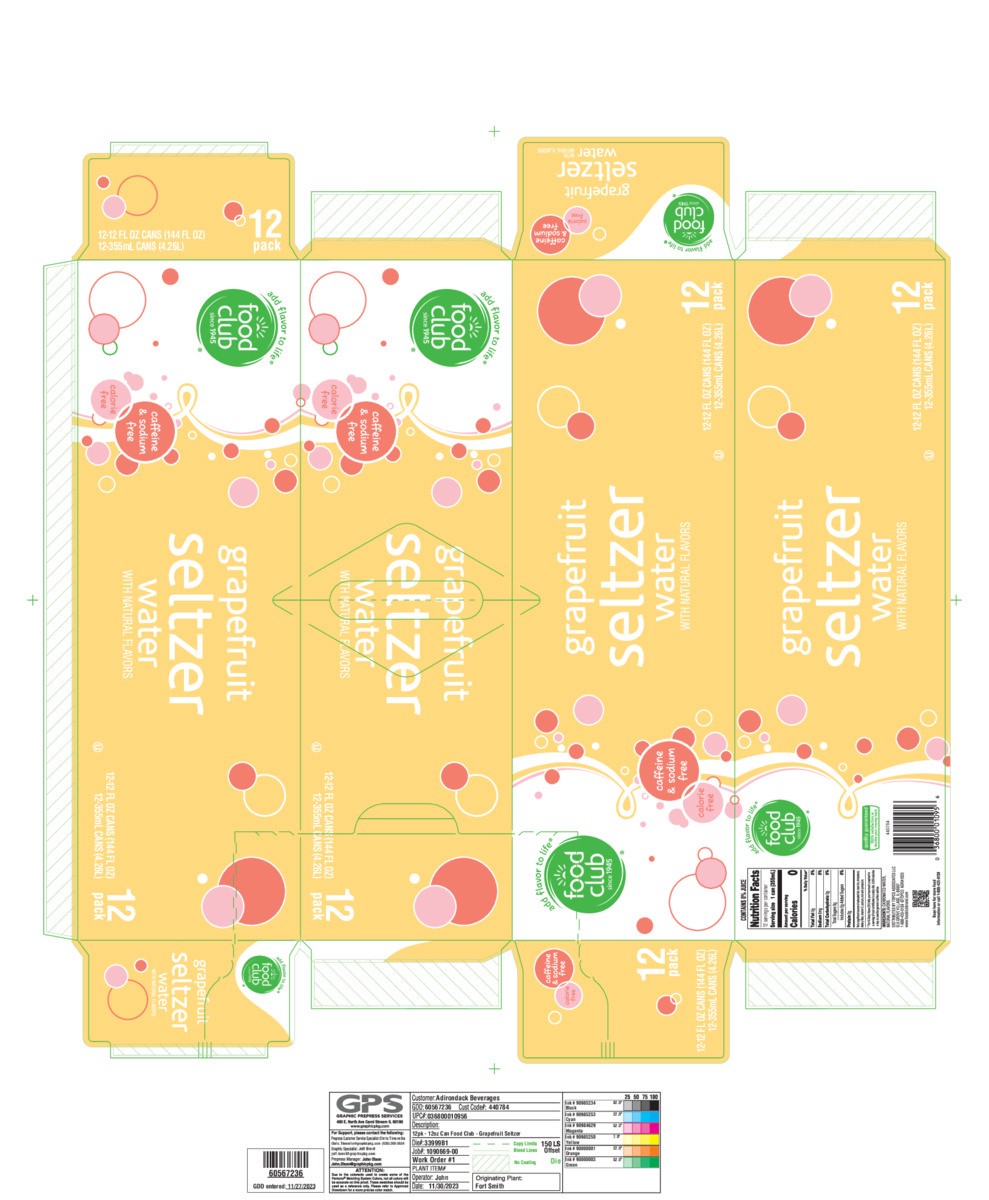 slide 11 of 14, Food Club Grapefruit Seltzer Water Can 12 ea, 12 ct