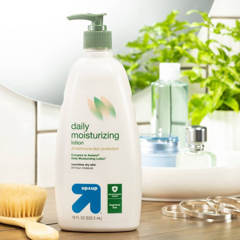 slide 2 of 7, Unscented Daily Moisturizing Hand Lotion - 18 fl oz - up&up™, 18 fl oz