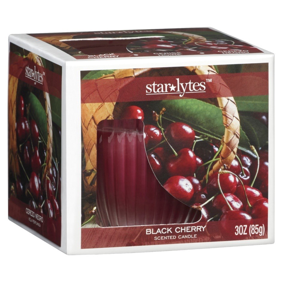 slide 1 of 1, Star Lytes Fresh Cherry Scented Candle, 3 oz