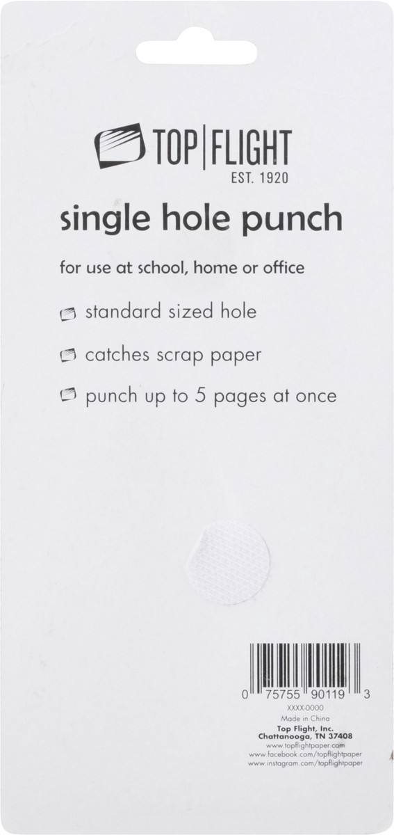 slide 3 of 11, Top Flight Single Hole Punch 1 ea, 1 ct
