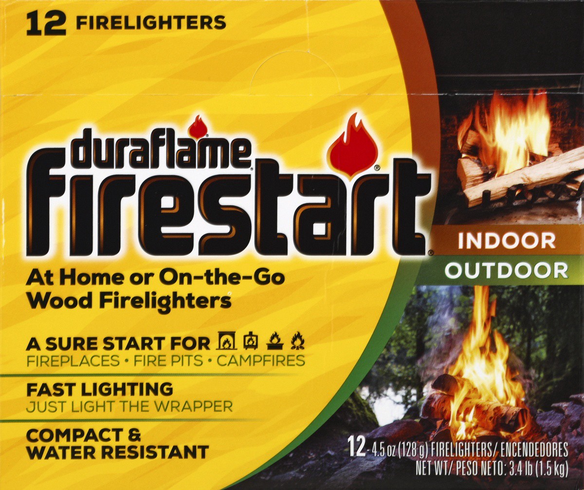 slide 4 of 4, Duraflame Firestart Wood Firelighters Indoor Outdoor, 4.5 oz