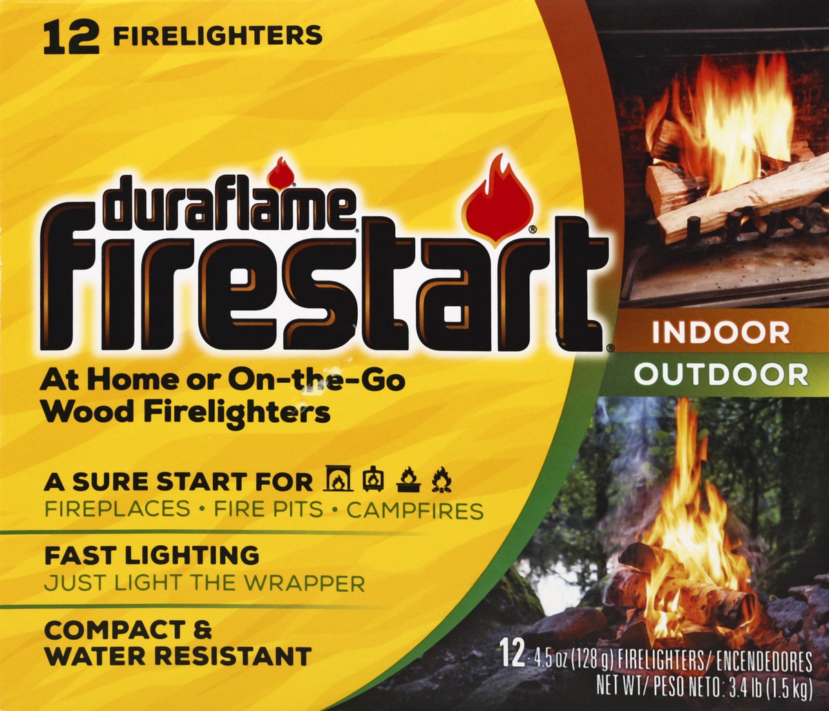 slide 2 of 4, Duraflame Firestart Wood Firelighters Indoor Outdoor, 4.5 oz