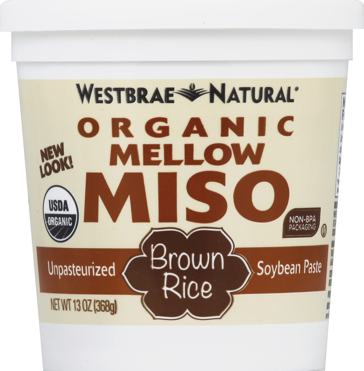 slide 5 of 6, Westbrae Natural Organic Mellow Brown Rice Soybean Paste, 13 oz