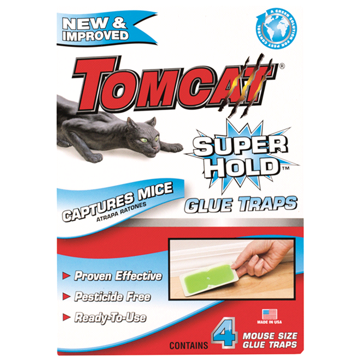 slide 1 of 21, TomCat Super Hold Glue Trays, 4 ct