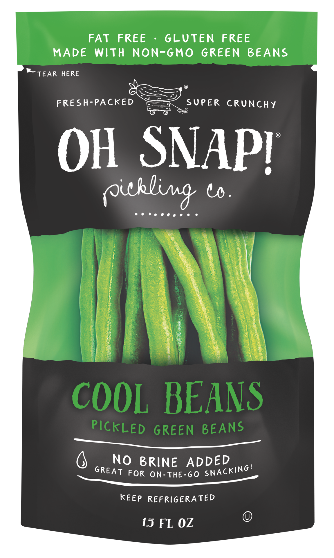 slide 1 of 2, Oh Snap! Pickling Co. Cool Beans, 1.50FL oz, 1.50 fl oz