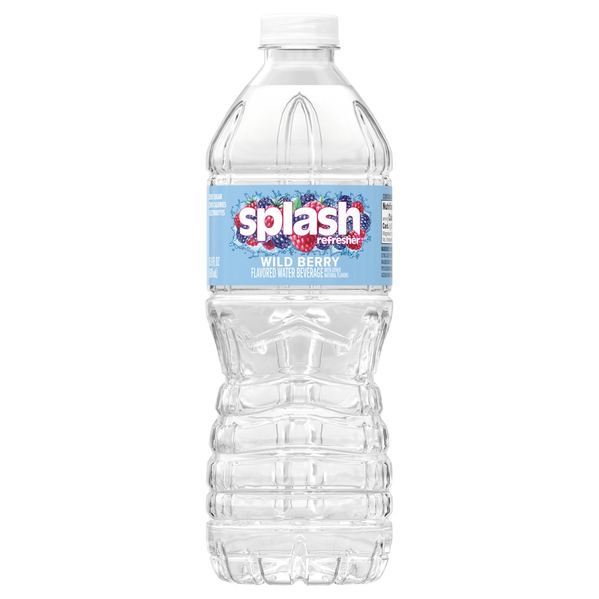 slide 1 of 4, Splash Blast, Wild Berry Flavor Water Beverage, 16.9 FL OZ Plastic Bottle, 16.9 fl oz