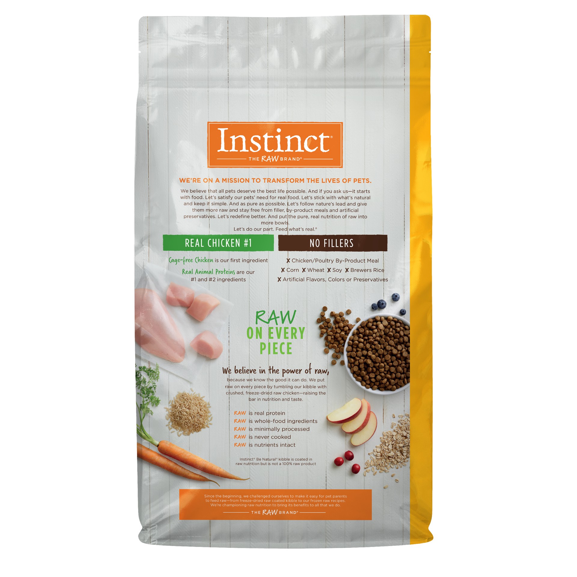 slide 8 of 9, Nature's Variety Instinct Be Natural Real Chicken & Brown Rice Recipe Natural Dry Dog Food, 4.5 lb