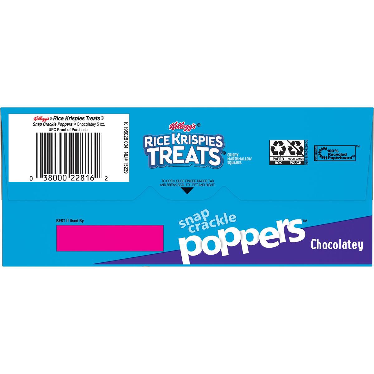 slide 7 of 9, Rice Krispies Treats Kellogg's Rice Krispies Treats Crispy Marshmallow Squares, Chocolatey, 142g, 5 Count, 5 oz