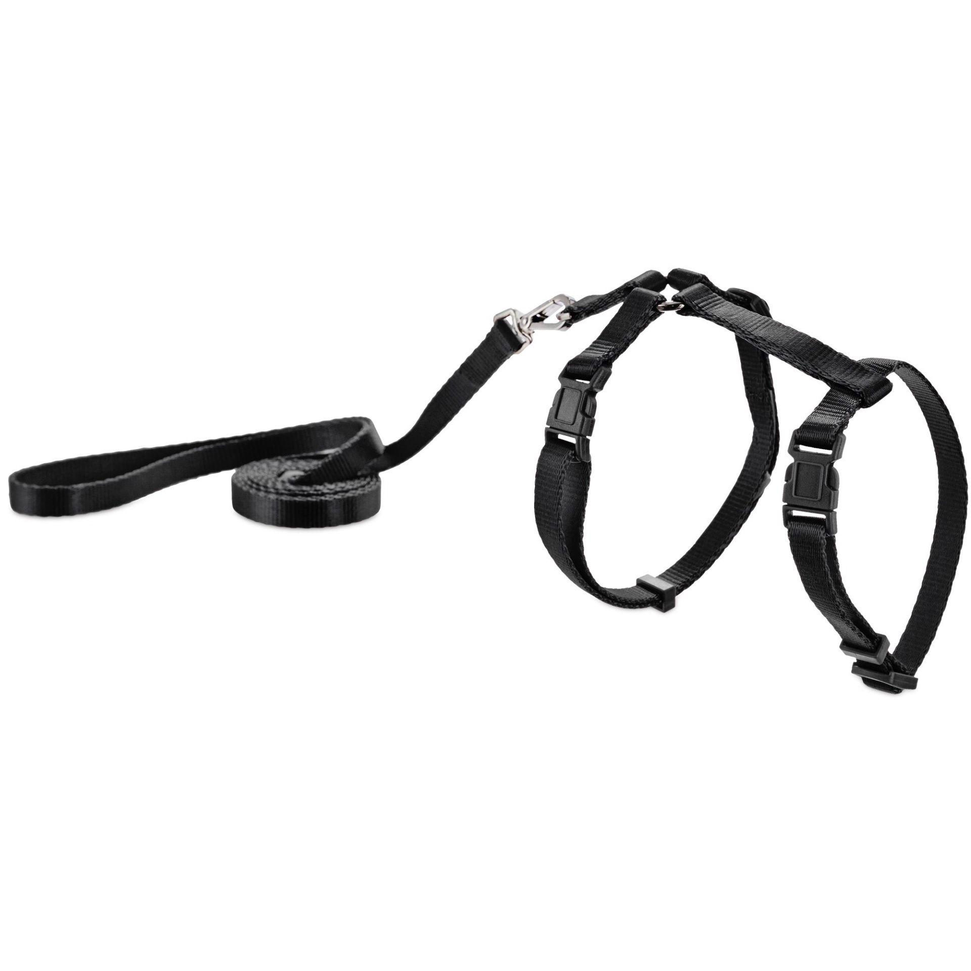 slide 1 of 1, Good2Go Black Kitten Harness and Lead Set, XS