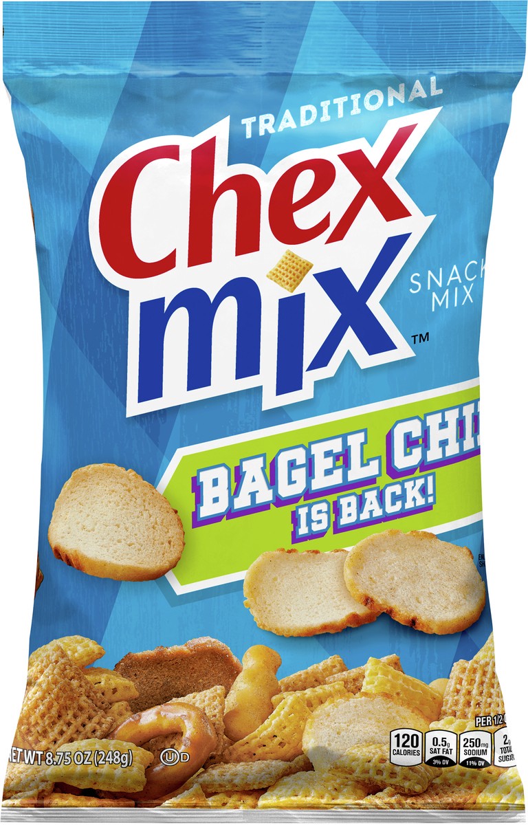 slide 6 of 9, Chex Mix Snack Mix, Traditional, Savory Snack Bag, 8.75 oz, 8.75 oz
