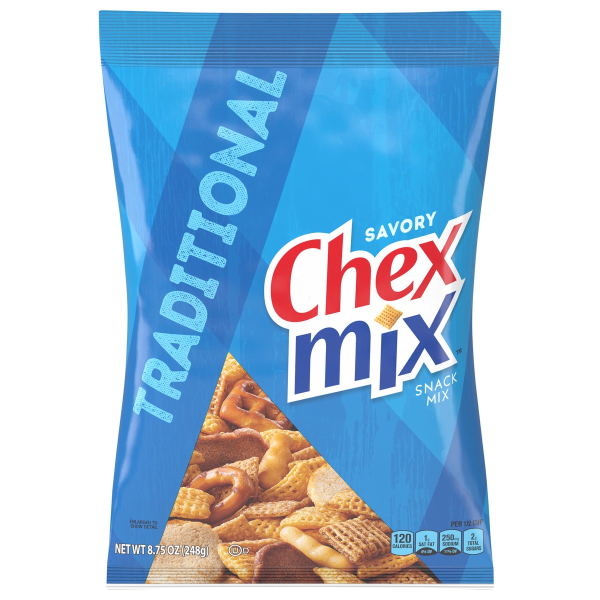slide 1 of 9, Chex Mix Snack Mix, Traditional, Savory Snack Bag, 8.75 oz, 8.75 oz