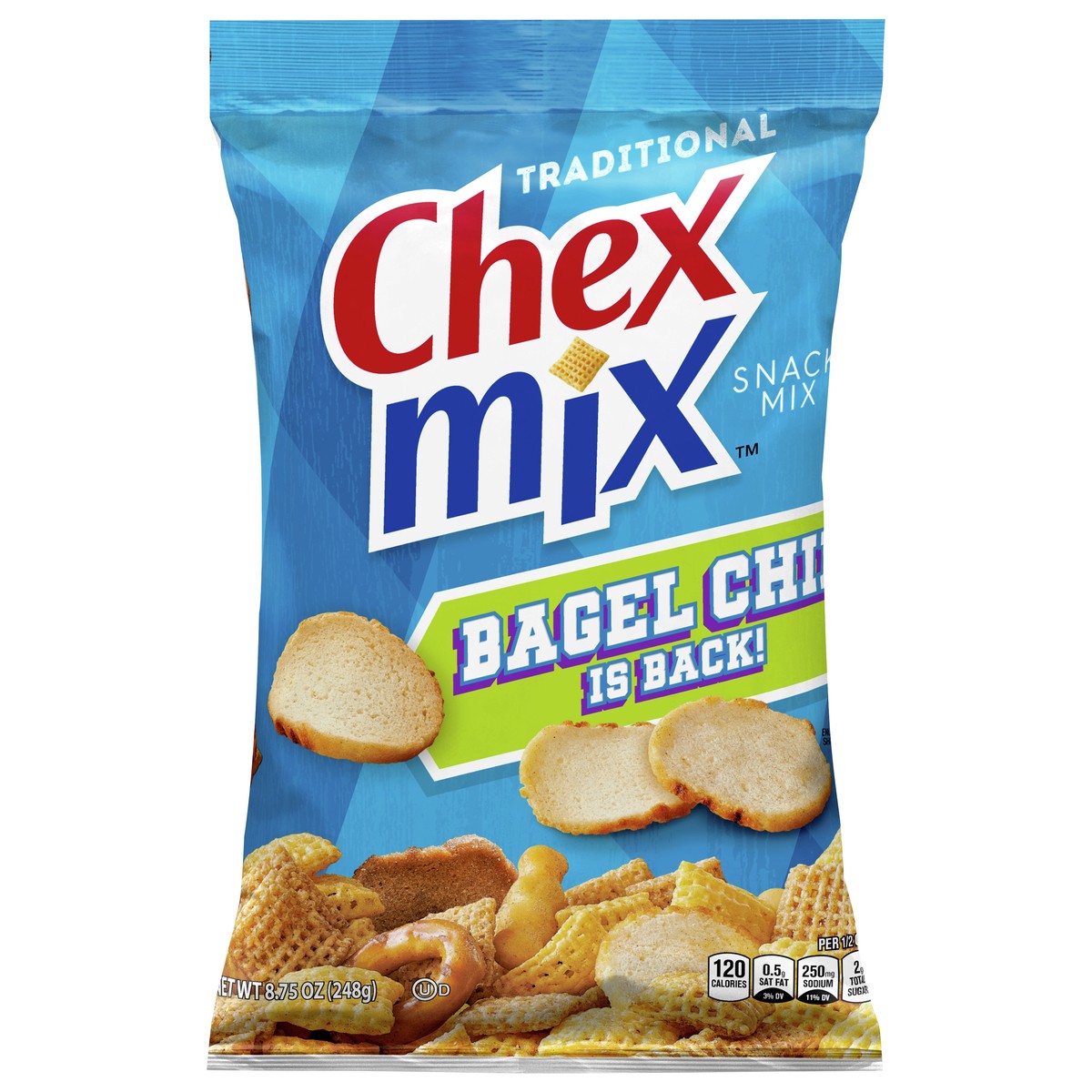 slide 1 of 9, Chex Mix Snack Mix, Traditional, Savory Snack Bag, 8.75 oz, 8.75 oz