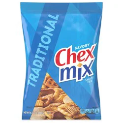 Chex Mix Snack Mix, Traditional, Savory Snack Bag, 8.75 oz
