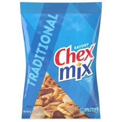 Chex Mix Snack Mix, Traditional, Savory Snack Bag, 8.75 oz