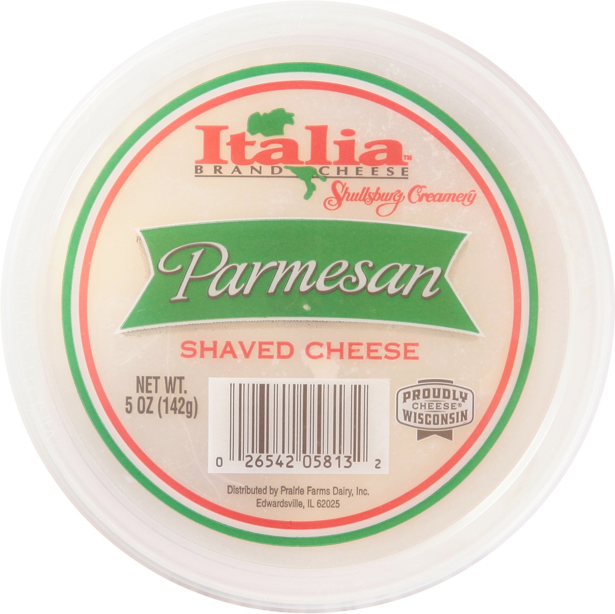 slide 11 of 13, Italia Brand Cheese Shullsburg Creamery Shaved Parmesan Cheese - 5 oz, 5 oz