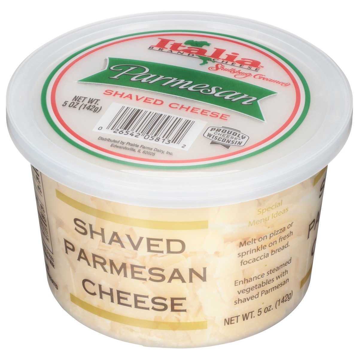 slide 2 of 13, Italia Brand Cheese Shullsburg Creamery Shaved Parmesan Cheese - 5 oz, 5 oz