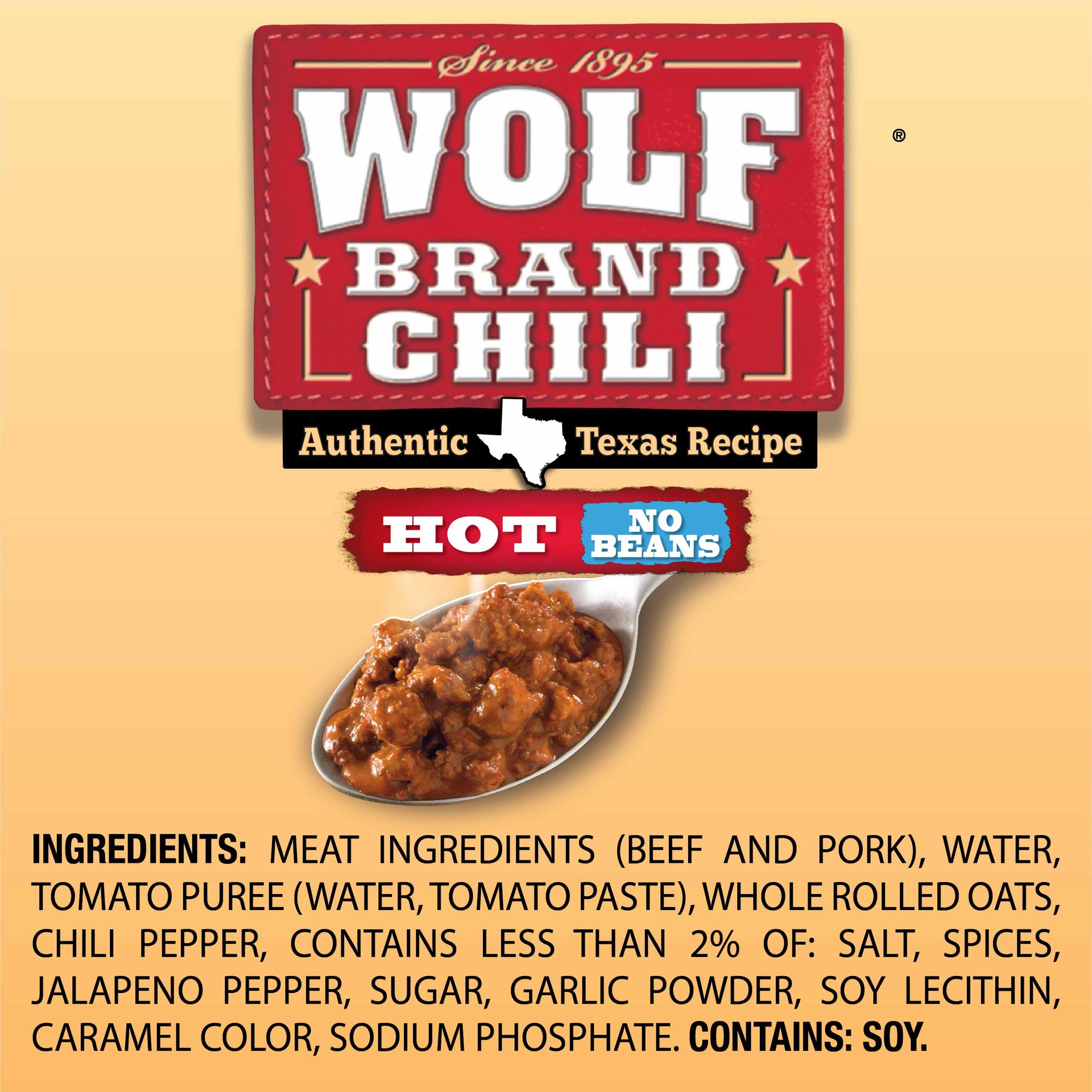 slide 2 of 5, Wolf Brand No Beans Chili 15 oz, 15 oz