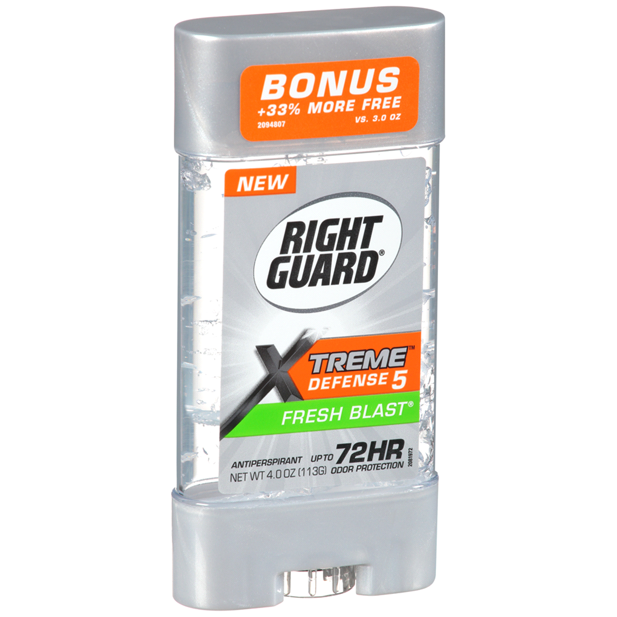 slide 1 of 1, Right Guard Total Defense 5 Fresh Blast Gel Deodorant, 4 oz