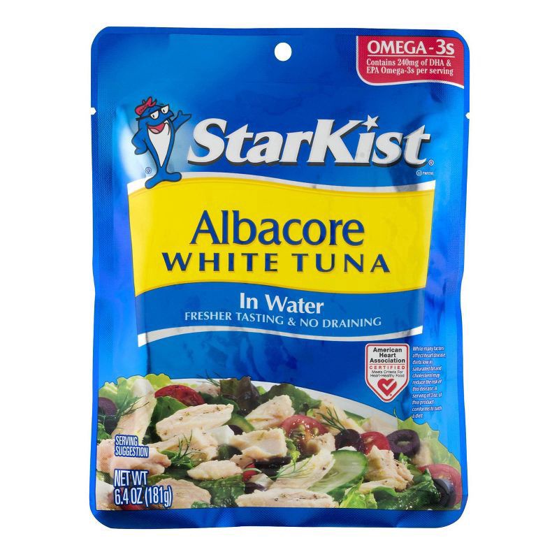 slide 1 of 9, StarKist Albacore White Tuna in Water Pouch - 6.4oz, 6.4 oz
