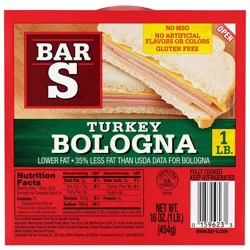 Bar-S Turkey Bologna 16 oz