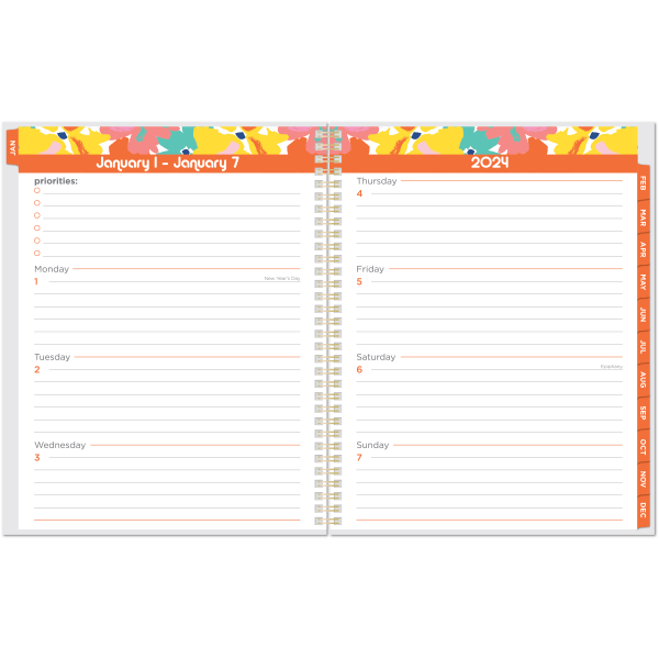 slide 3 of 7, Office Depot Brand Weekly/Monthly Planner, 8-1/2'' X 11'', Silver, January To December 2022, Od711830, 1 ct