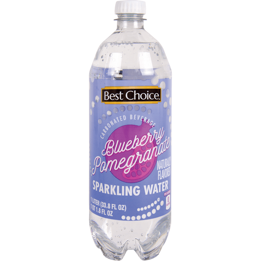 slide 1 of 1, Best Choice Blueberry Pomegranate Sparkling Water, 33.8 oz