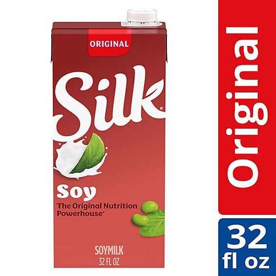 slide 1 of 1, Silk Shelf-Stable Original Soy Milk - 32 Fl. Oz., 32 fl oz