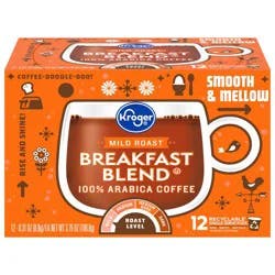 Kroger Mild Roast Breakfast Blend Arabica Coffee - 12 ct; 0.31 oz