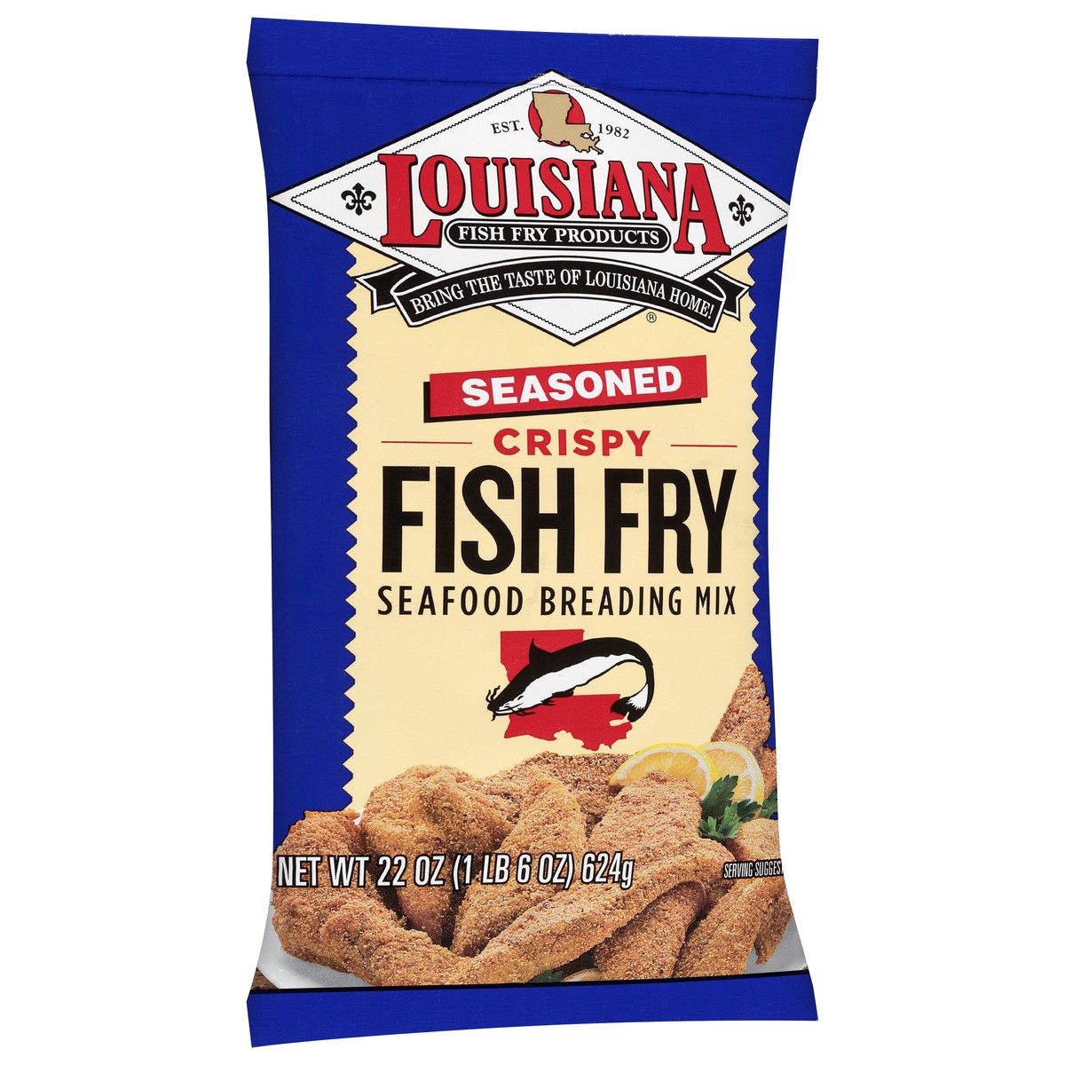 slide 5 of 11, Louisiana Fish Fry Products Seasoned Fish Fry Seafood Breading Mix 22 oz, 22 oz