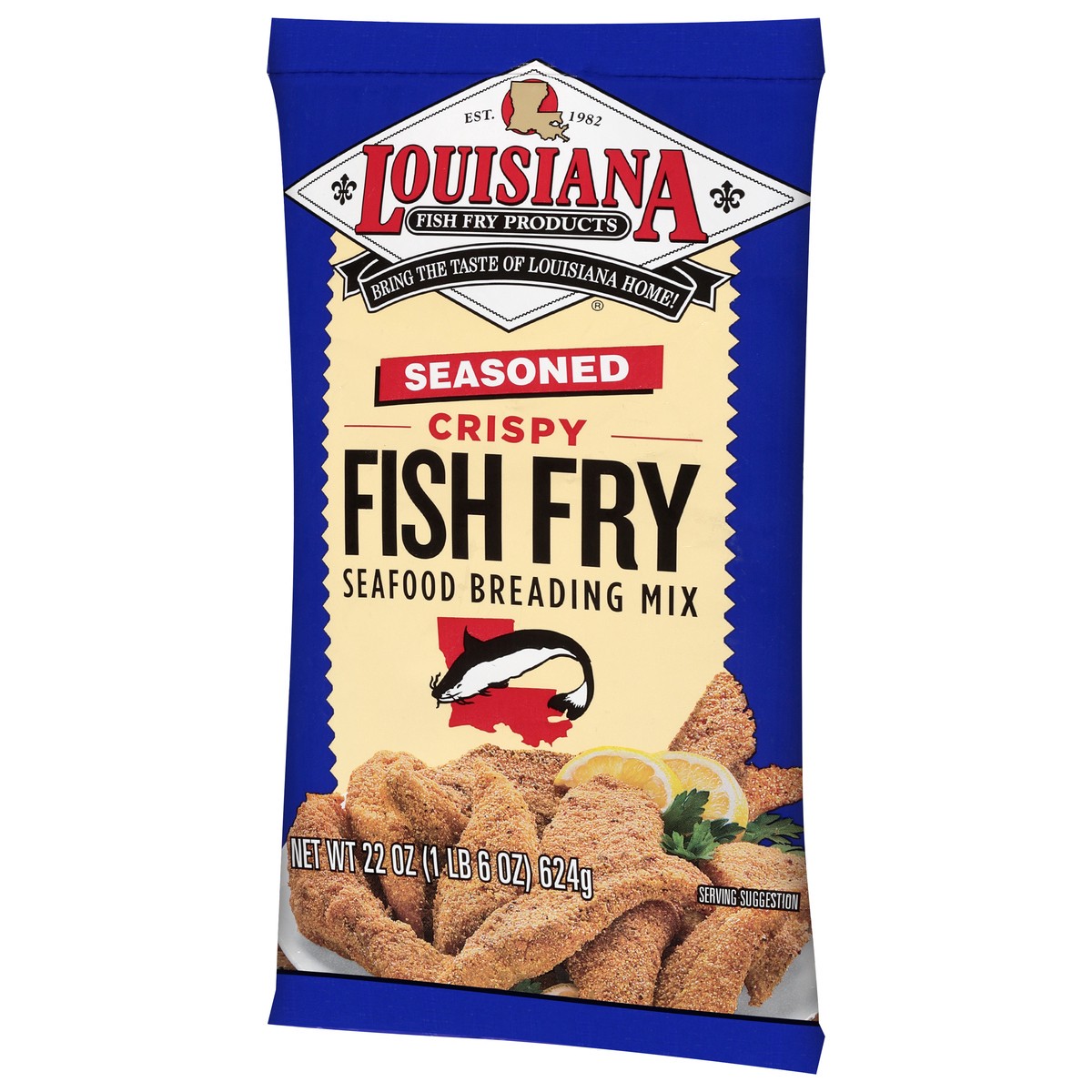 slide 6 of 11, Louisiana Fish Fry Products Seasoned Fish Fry Seafood Breading Mix 22 oz, 22 oz