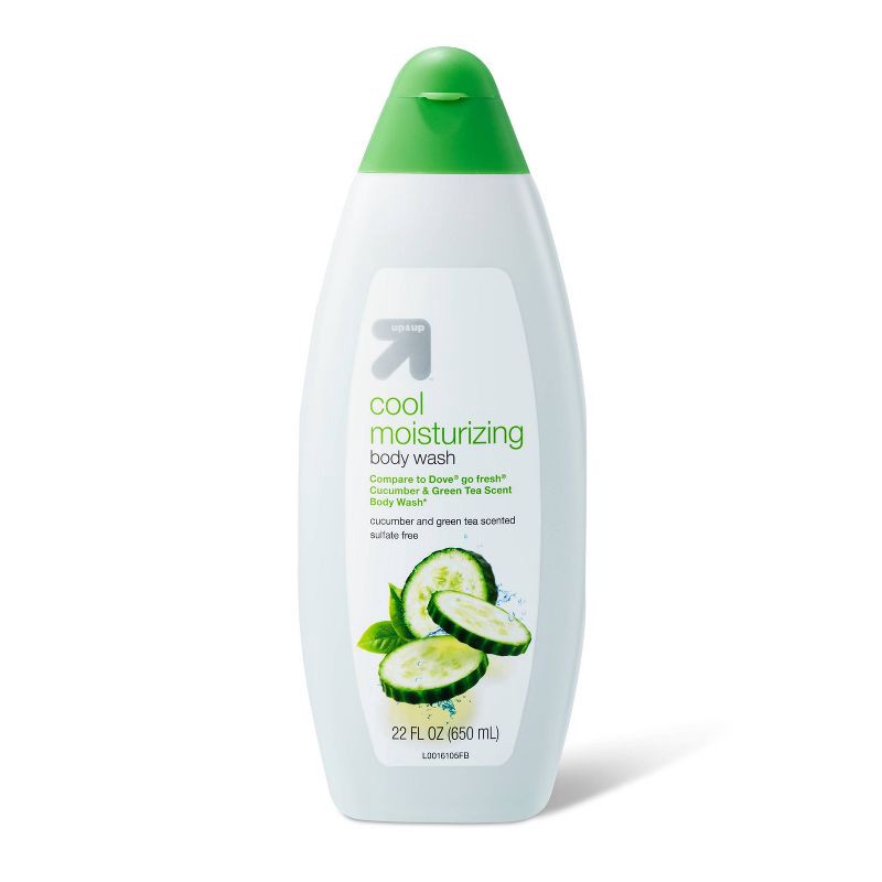 slide 1 of 4, Cool Moisturizing Body Wash 22 fl oz - up&up™, 22 fl oz