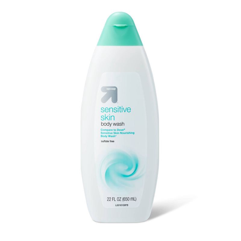 slide 1 of 4, Sensitive Skin Body Wash - 22 fl oz - up&up™, 22 fl oz