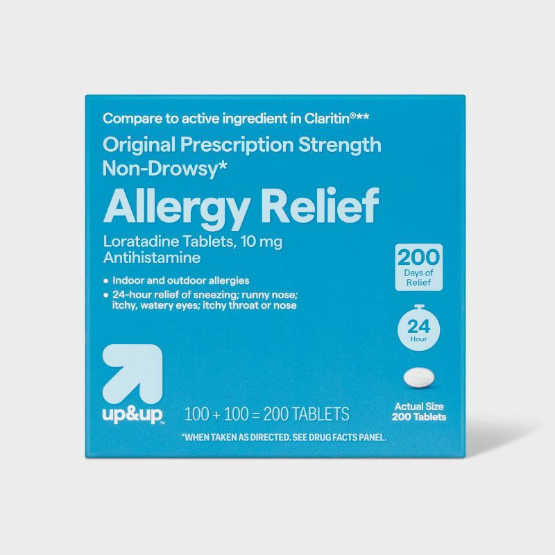 slide 1 of 3, Loratadine Allergy Relief Tablets - 200ct - up&up™, 200 ct