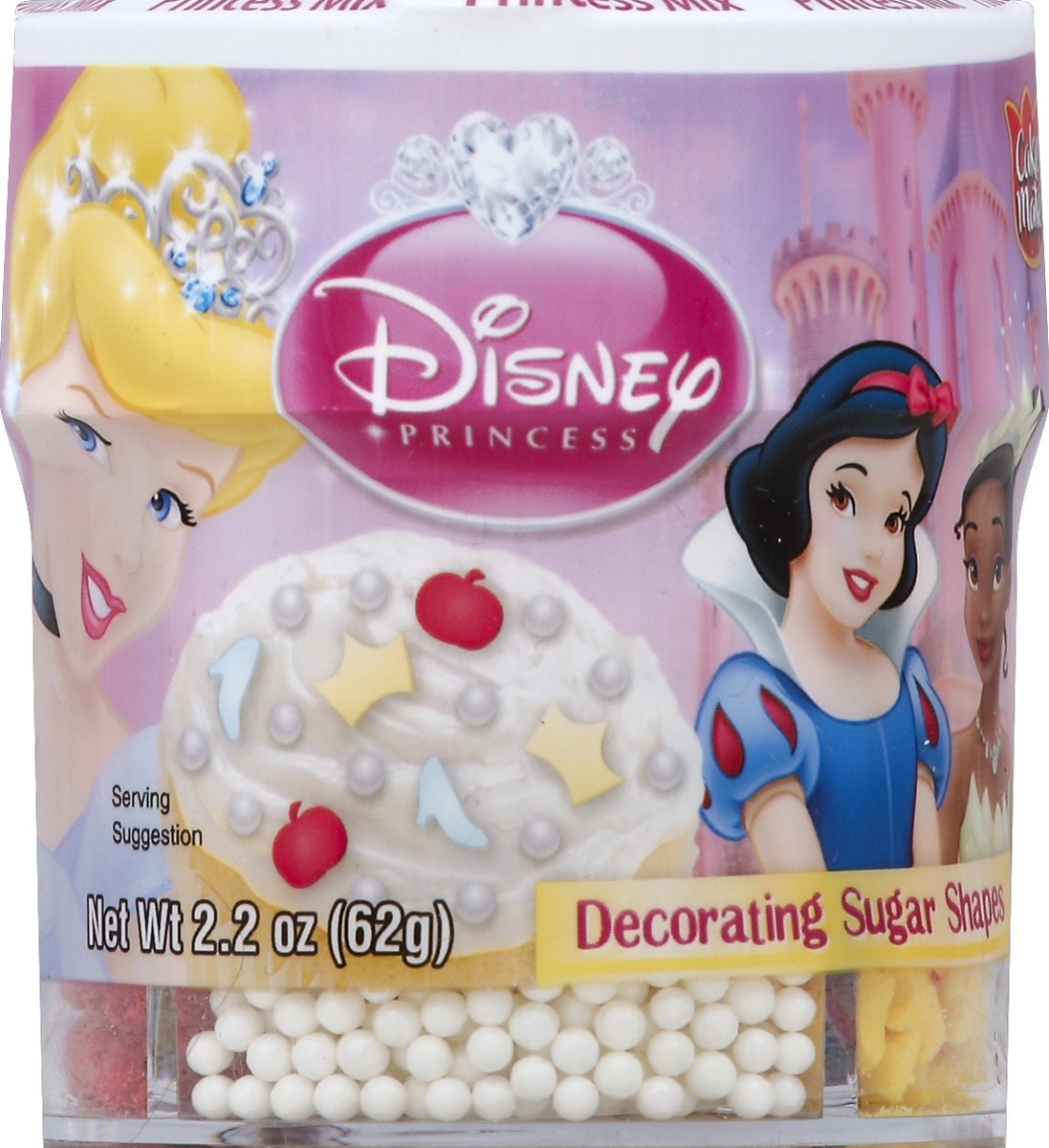 slide 2 of 2, Cake Mate Disney Princess Decors Decorating Sugar Shapes, 2.2 oz