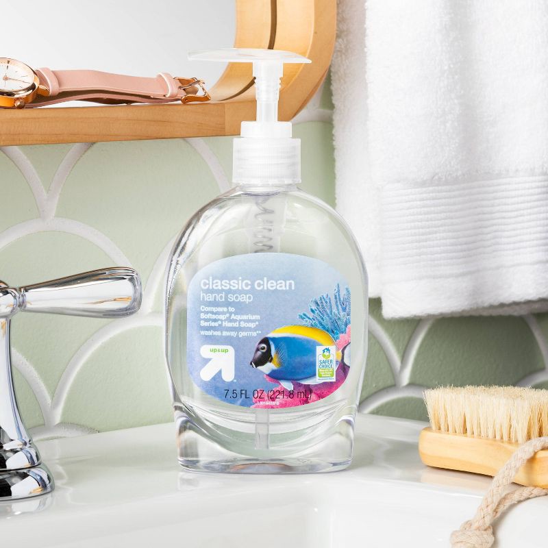 slide 4 of 4, Clear Liquid Hand Soap - 7.5 fl oz - up & up™, 7.5 fl oz